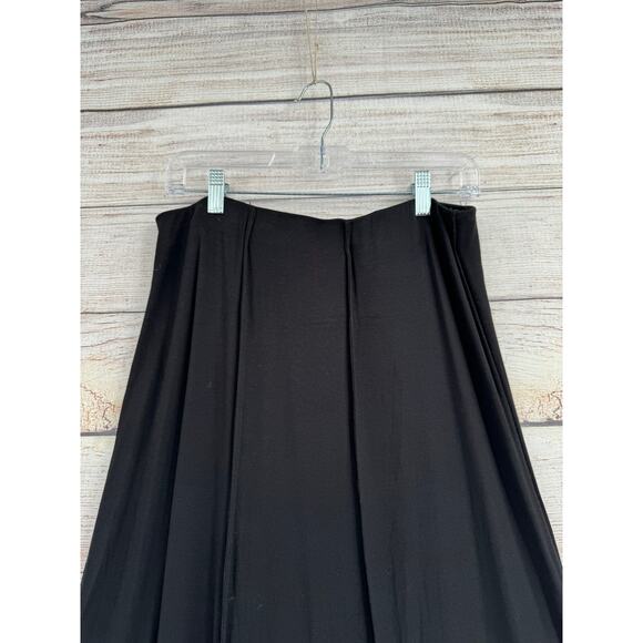 Max Edition Tulil Pull On Maxi Skirt Womens Large Black Stretch - Picture 5 of 10
